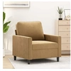 Image de Fauteuil Marron 60 cm Velours