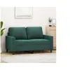 Image de Canapé à 2 places Vert foncé 120 cm Velours