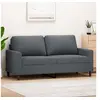 Image de Canapé à 2 places Gris foncé 140 cm Velours