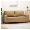 Image de Canapé à 2 places Marron 140 cm Velours