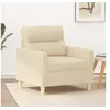 Image de Fauteuil Crème 60 cm Tissu