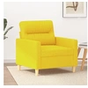 Image de Fauteuil Jaune clair 60 cm Tissu