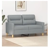 Image de Canapé à 2 places Gris clair 120 cm Tissu