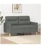 Image de Canapé à 2 places Gris foncé 120 cm Tissu