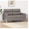 Image de Canapé à 2 places Taupe 120 cm Tissu