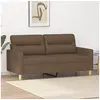 Image de Canapé à 2 places Marron 140 cm Tissu