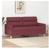Image de Canapé à 2 Places, Sofa de Salon avec Accoudoirs et Oreillers de Dossier, Meuble de Salle de Séjour Intérieur, 359241