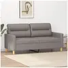Image de Canapé à 2 places Taupe 140 cm Tissu359242