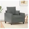 Image de Fauteuil Gris foncé 60 cm Tissu359252