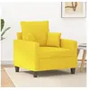 Image de Fauteuil Jaune clair 60 cm Tissu