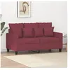 Image de Canapé à 2 places Rouge bordeaux 120 cm Tissu359265