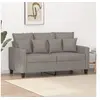 Image de Canapé à 2 places Taupe 120 cm Tissu