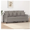 Image de Canapé à 2 places Taupe 140 cm Tissu
