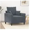 Image de Fauteuil Gris foncé 60 cm Velours359284