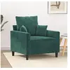 Image de Fauteuil Vert foncé 60 cm Velours359285