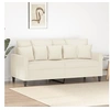 Image de Canapé à 2 places Crème 140 cm Velours359311