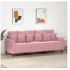 Image de Canapé à 3 places Rose 180 cm Velours359316
