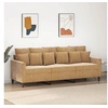 Image de Canapé à 3 places Marron 180 cm Velours359320