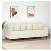 Image de Canapé à 3 Places, Chaise de Relaxation avec Oreillers, Siège avec Accoudoirs et Dossier, Fauteuil TV de Salon, 359321