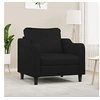 Image de Fauteuil Noir 60 cm Tissu