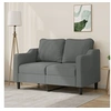 Image de Canapé à 2 places Gris foncé 120 cm Tissu