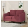 Image de Canapé à 2 places Rouge bordeaux 120 cm Tissu