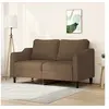 Image de Canapé à 2 places Marron 140 cm Tissu