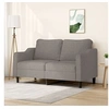 Image de Canapé à 2 places Taupe 140 cm Tissu