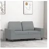 Image de Canapé à 2 places Gris clair 120 cm Tissu