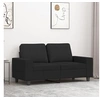 Image de Canapé à 2 places Noir 120 cm Tissu