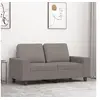 Image de Canapé à 2 places Taupe 120 cm Tissu