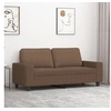 Image de Canapé à 2 places Marron 140 cm Tissu
