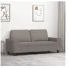 Image de Canapé à 2 places Taupe 140 cm Tissu