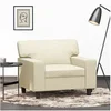 Image de Fauteuil Crème 60 cm Similicuir359408