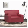 Image de Fauteuil Rouge bordeaux 60 cm Similicuir359410
