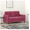 Image de Canapé à 2 places Rouge bordeaux 120 cm Velours359436