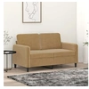Image de Canapé à 2 places Marron 120 cm Velours
