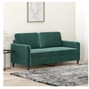 Image de Canapé à 2 places Vert foncé 140 cm Velours
