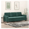 Image de Canapé à 3 places Vert foncé 180 cm Velours