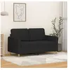 Image de Canapé à 2 places Noir 120 cm Tissu