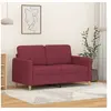 Image de Canapé à 2 places Rouge bordeaux 120 cm Tissu