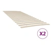 Image de Lattes de rechange pour sommier avec 34 lattes 2 pcs 90x200 cm, cadre de lit, sommier, Latte de rechange pour sommier 3203721