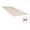 Image de Lattes de rechange pour sommier avec 34 lattes 2 pcs 100x200 cm, cadre de lit, sommier, Latte de rechange pour 3203722