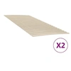 Image de Lattes de rechange pour sommier avec 48 lattes 2 pcs 100x200 cm, cadre de lit, sommier, Latte de rechange pour 3203726
