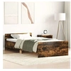 Image de Cadre de lit chêne fumé 90x190 cm bois d'ingénierie 835943