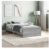 Image de Cadre de lit sans matelas sonoma gris 90x190 cm