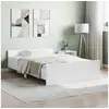 Image de Cadre de lit sans matelas blanc 120x200 cm