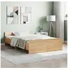 Image de Cadre de lit sans matelas chêne sonoma 120x200 cm
