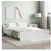 Image de Cadre de lit sans matelas blanc 140x200 cm