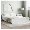 Image de Cadre de lit avec tête de lit-pied de lit blanc 150x200cm 3203754